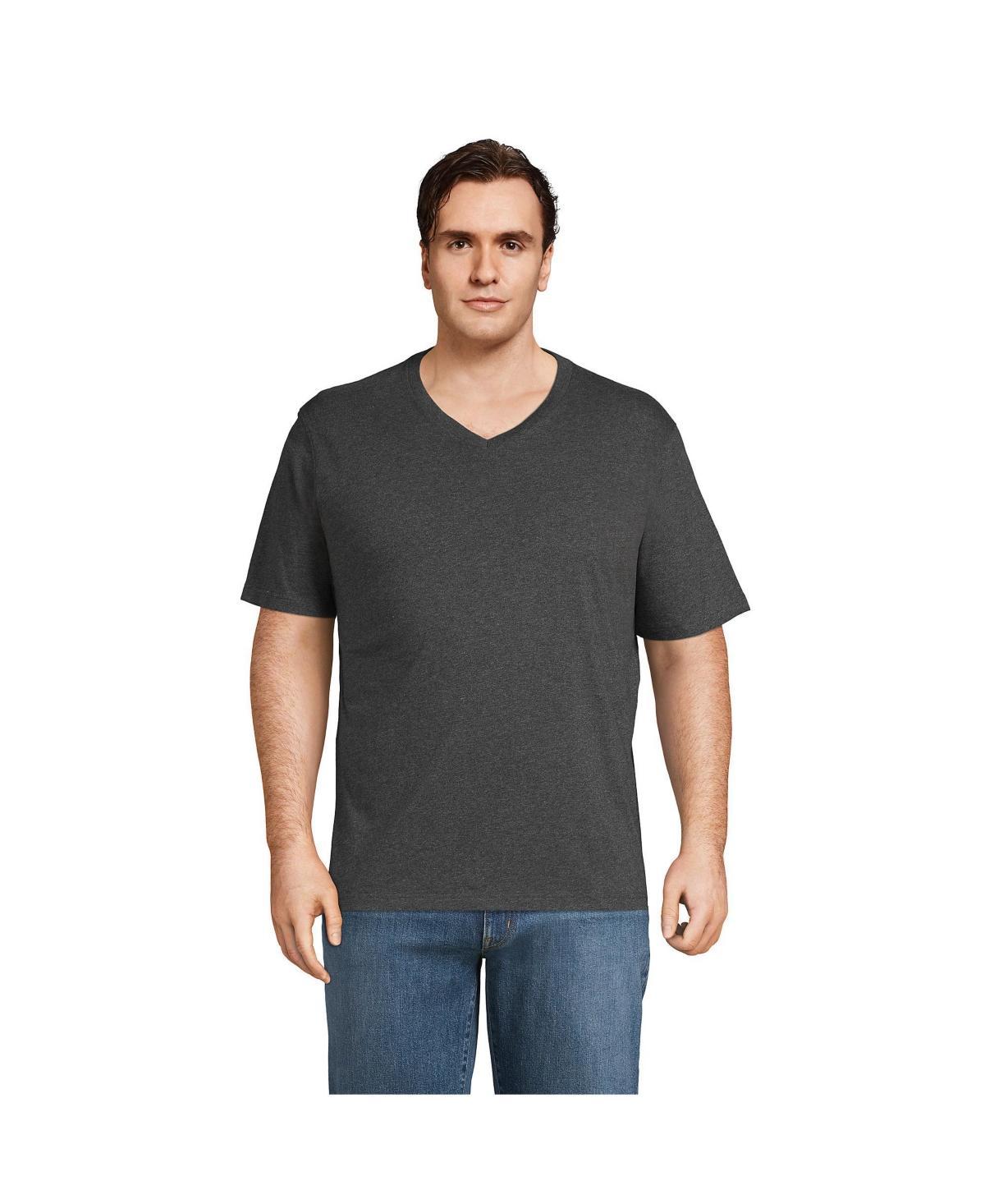 Lands End Big & Tall Super-t Short Sleeve V-Neck T-Shirt Product Image