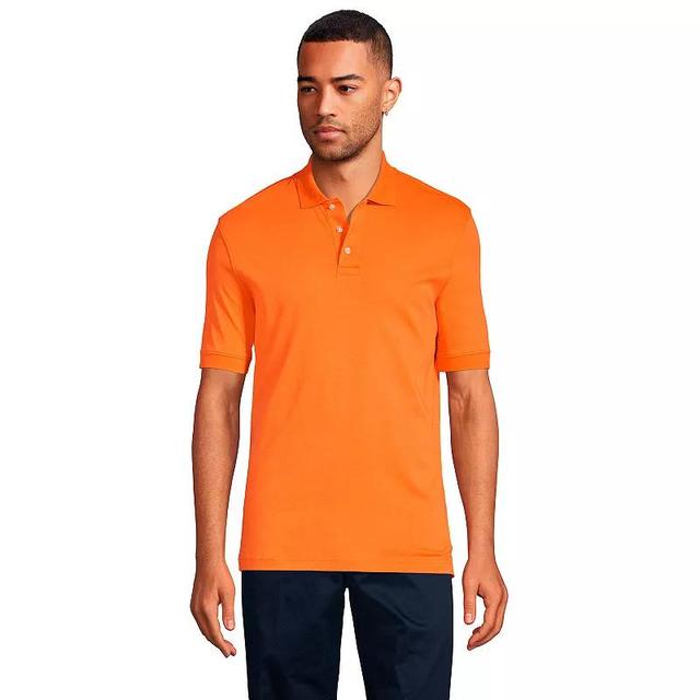 Mens Lands End Short Sleeve Interlock Polo Shirt Product Image