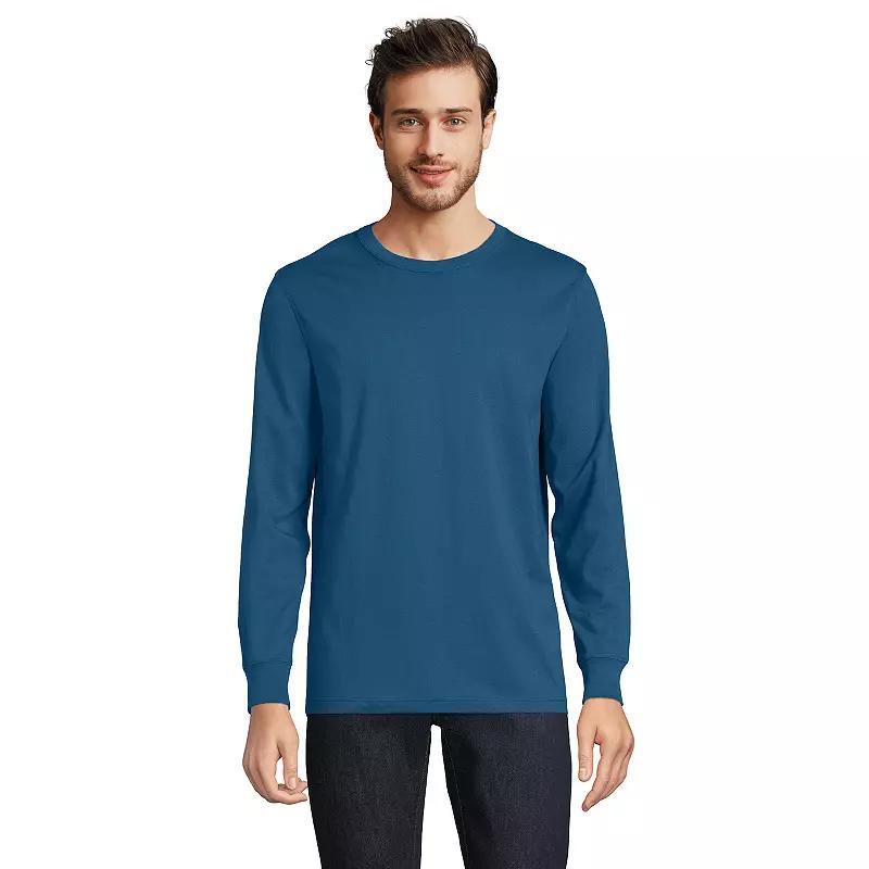 Mens Lands End Super-T Long Sleeve T-Shirt Product Image