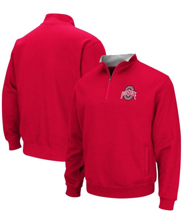 Mens Colosseum Scarlet Ohio State Buckeyes Tortugas Big and Tall Quarter-Zip Jacket Product Image