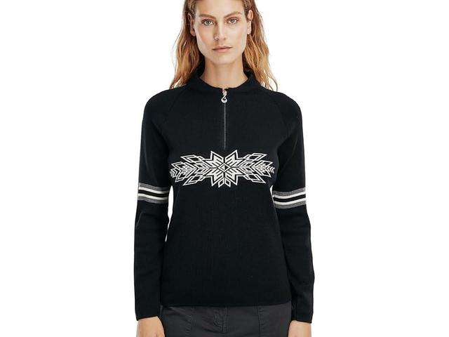 Dale of Norway OL Spirit Sweater Smoke/Off-White) Women's Clothing Product Image