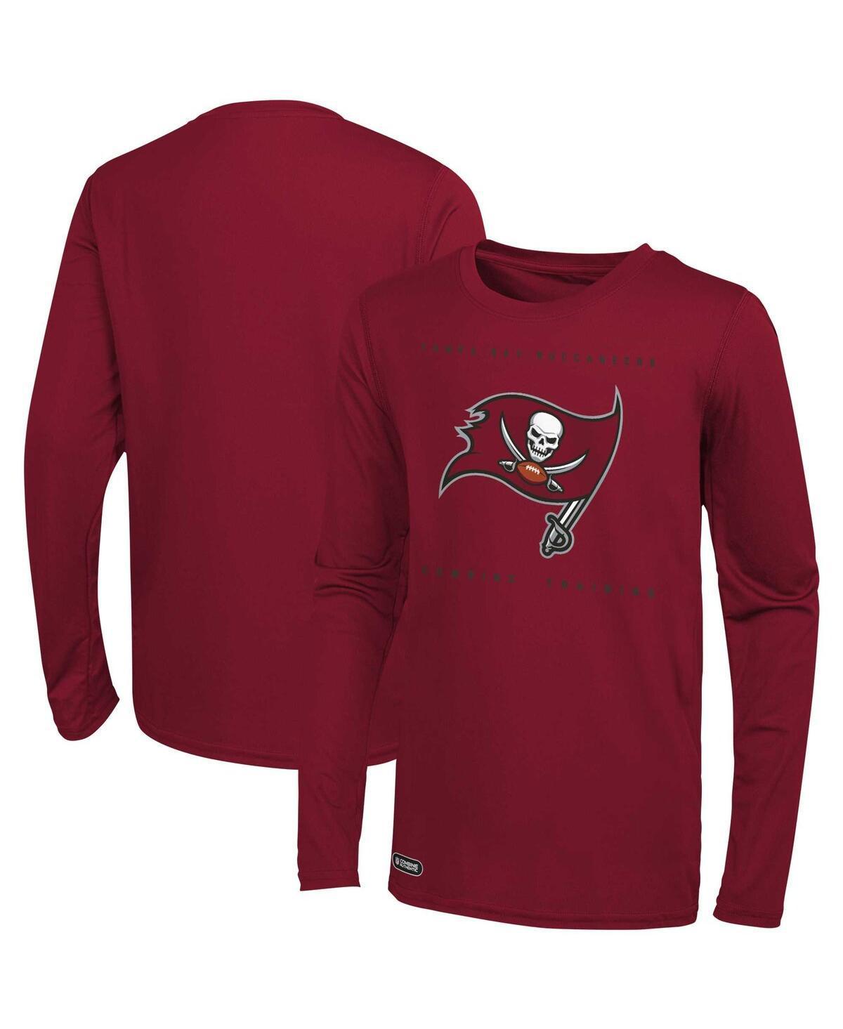 Mens Red Tampa Bay Buccaneers Side Drill Long Sleeve T-Shirt Product Image