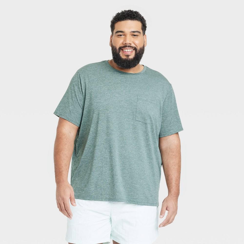 Mens Big Ventilated Pocket T-Shirt - All In Motion Teal 2XL Product Image