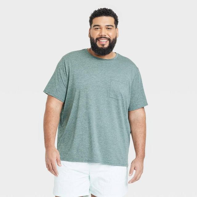 Mens Big Ventilated Pocket T-Shirt - All In Motion Teal 3XL Product Image