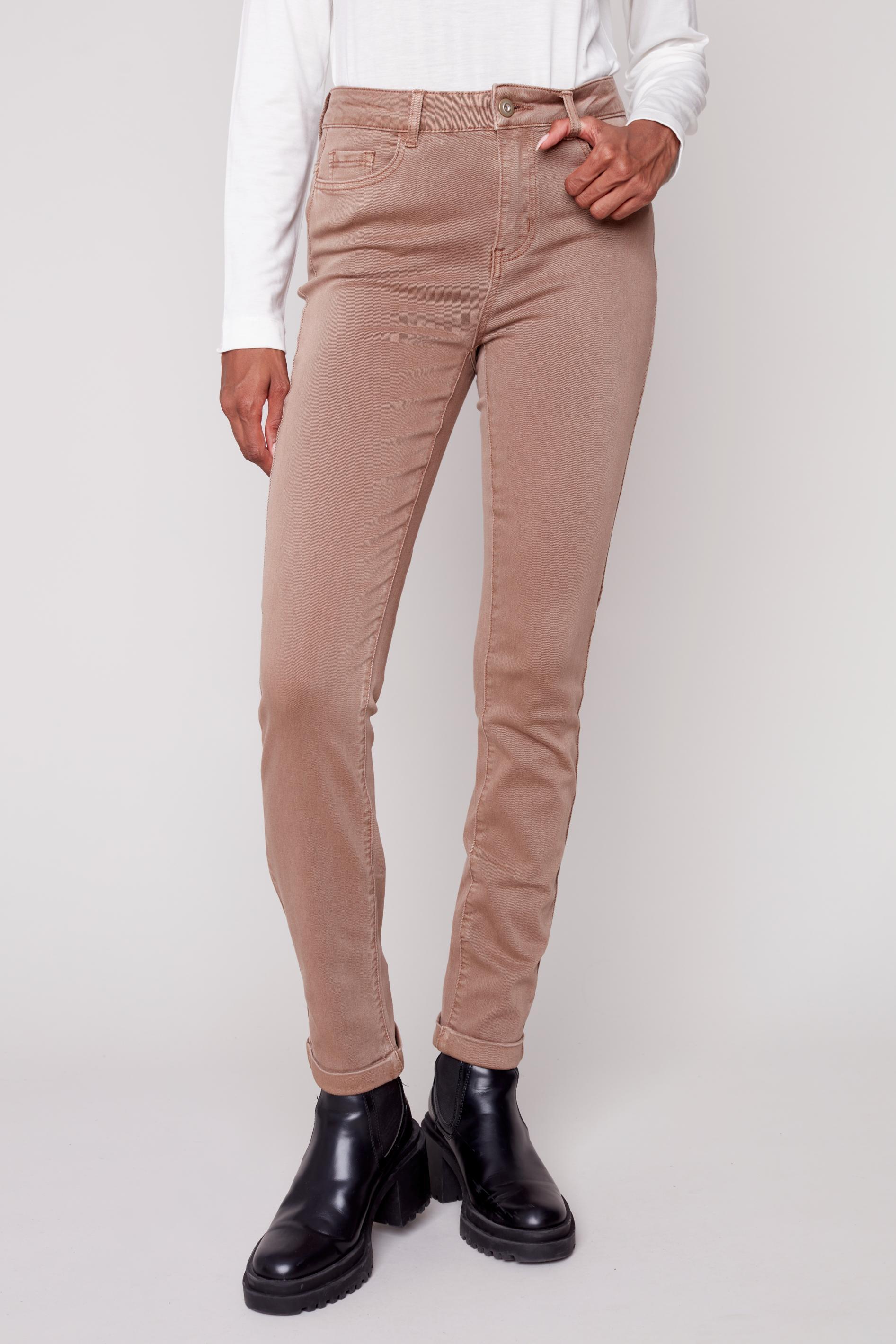 Colored Twill Cuff Pant Product Image