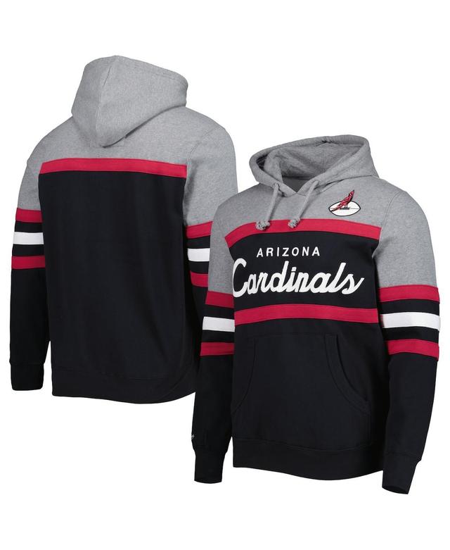 Mens Mitchell & Ness /Heathered Gray Arizona Cardinals Head Coach Pullover Hoodie Product Image