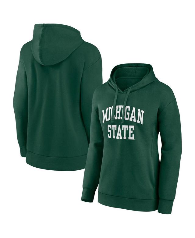 Womens Fanatics Green Michigan State Spartans Basic Arch Pullover Hoodie Product Image