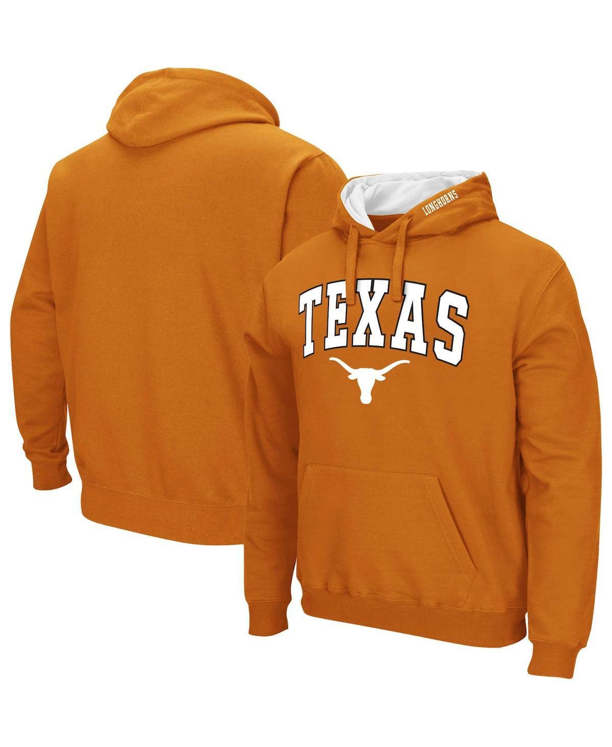 Mens Colosseum Texas Longhorns Arch & Team Logo 3.0 Pullover Hoodie Product Image