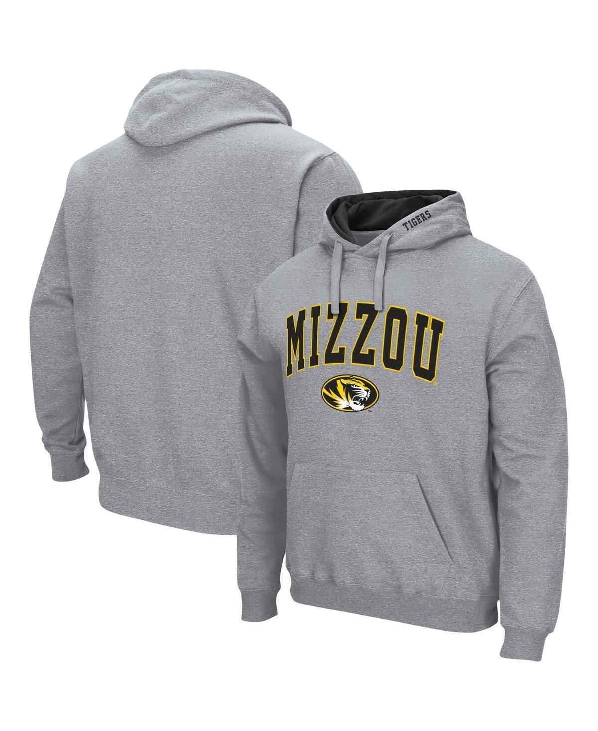 Mens Colosseum Heathered Gray Toledo Rockets Arch and Logo Pullover Hoodie Product Image