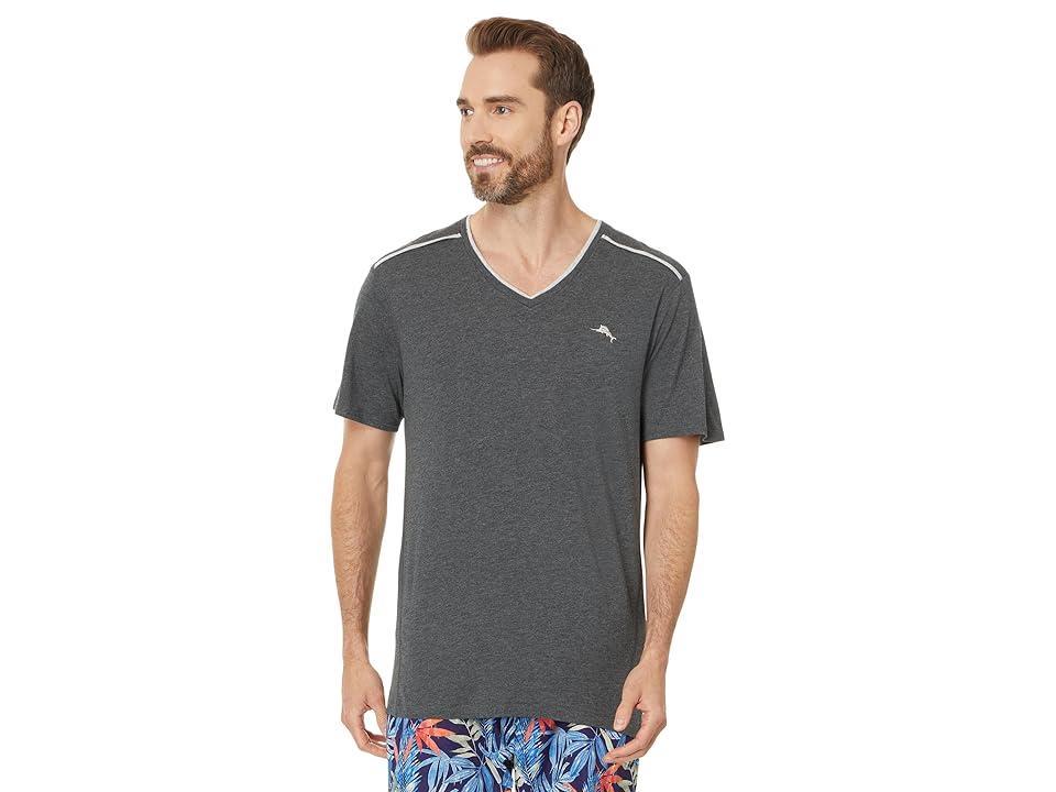 Tommy Bahama Top Short Sleeve (Faded Black) Men's Pajama Product Image