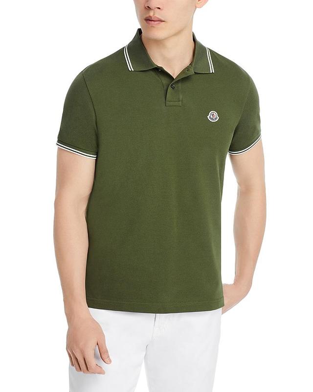 Moncler Tipped Short Sleeve Polo Shirt Product Image