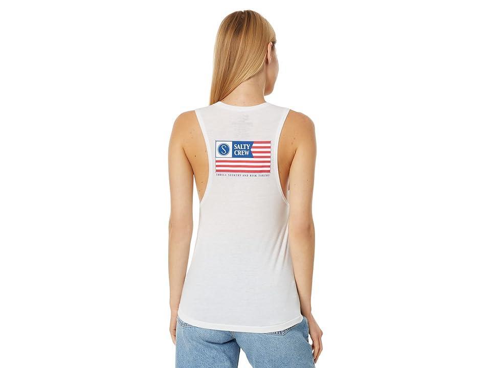 Salty Crew Freedom Flag Muscle Tank Women's Clothing Product Image