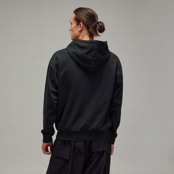 adidas Y-3 French Terry Zip Hoodie Dark Blue S Mens Product Image