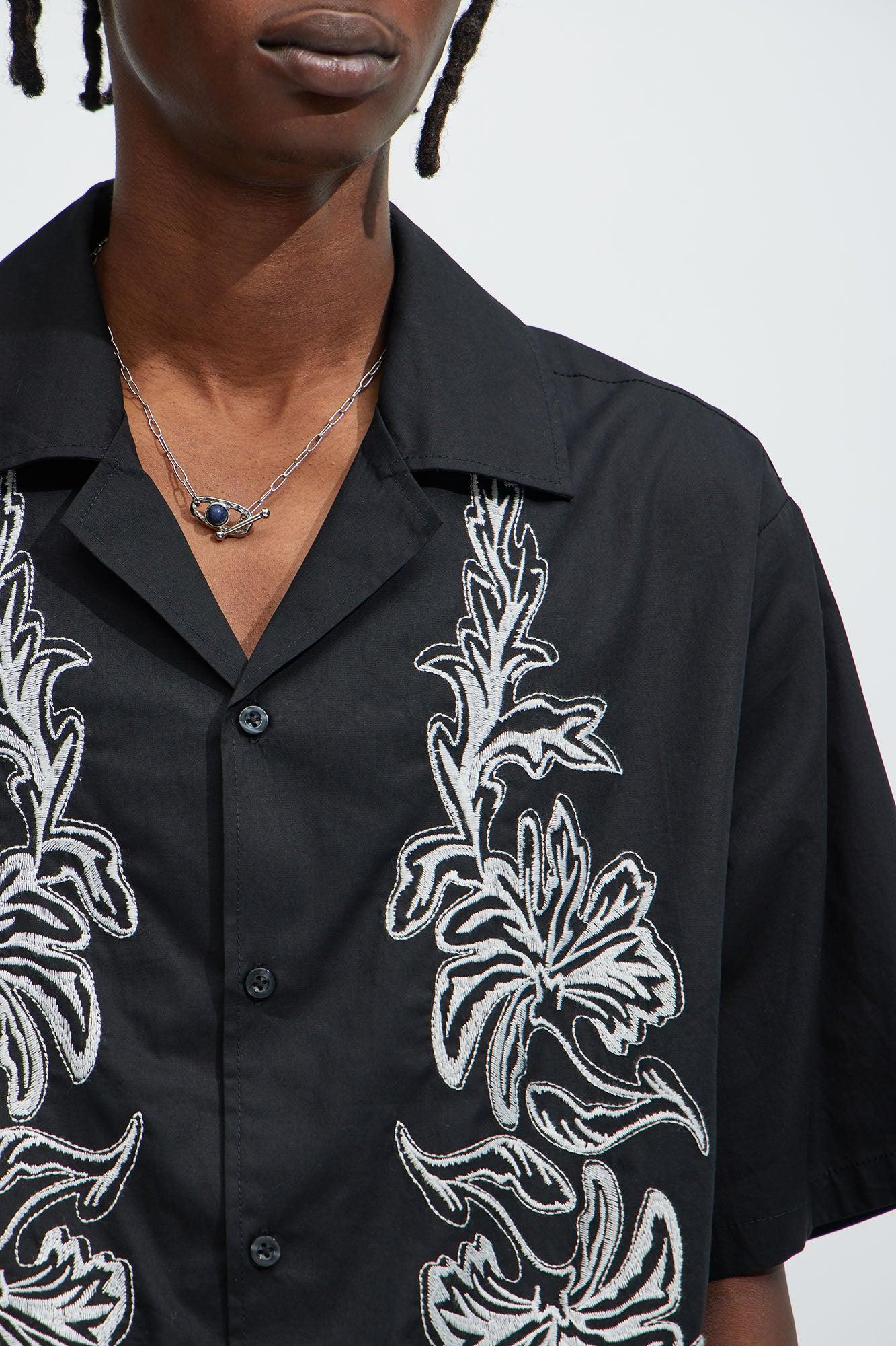 Deering Embroidery Shirt - Black Product Image