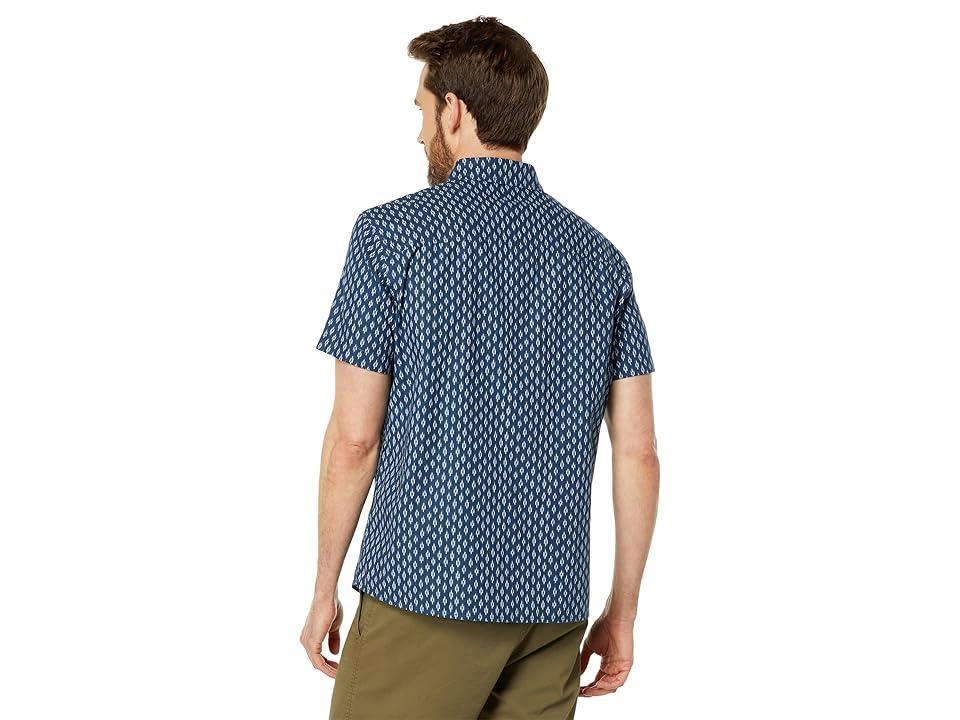 L.L.Bean Signature Woven Cotton Short Sleeve Shirt Regular (Mariner ) Men's Clothing Product Image