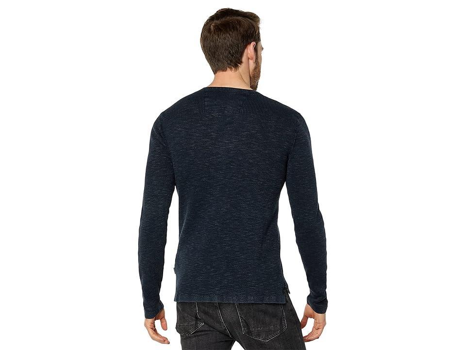 John Varvatos MEMPHIS WAFFLE HENLEY Men's Clothing Product Image