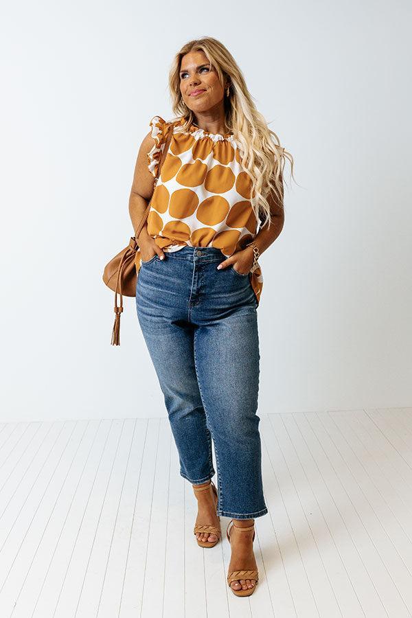 Brunch And Go Shift Top In Camel Curves Product Image