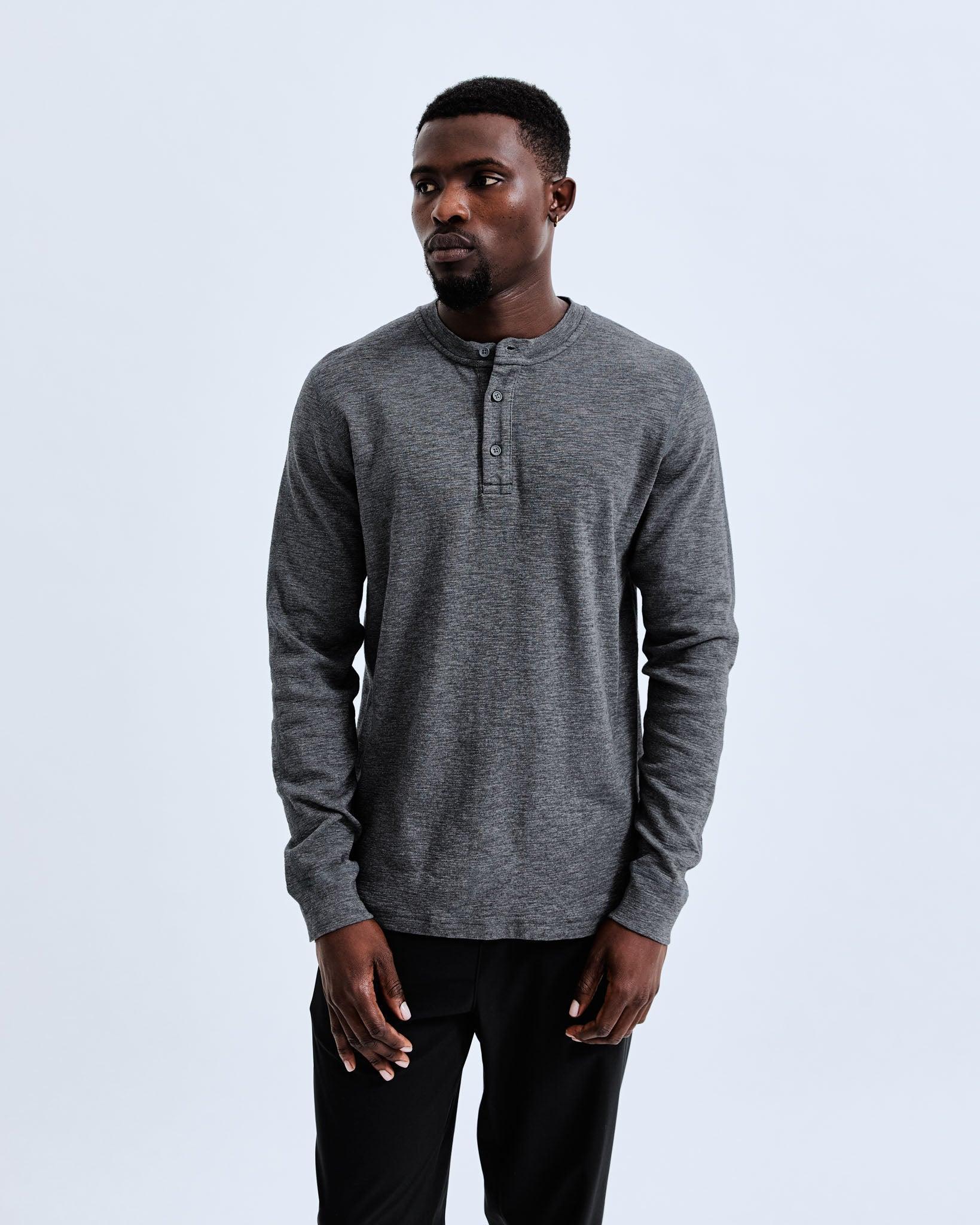 1x1 Slub Henley Male Product Image