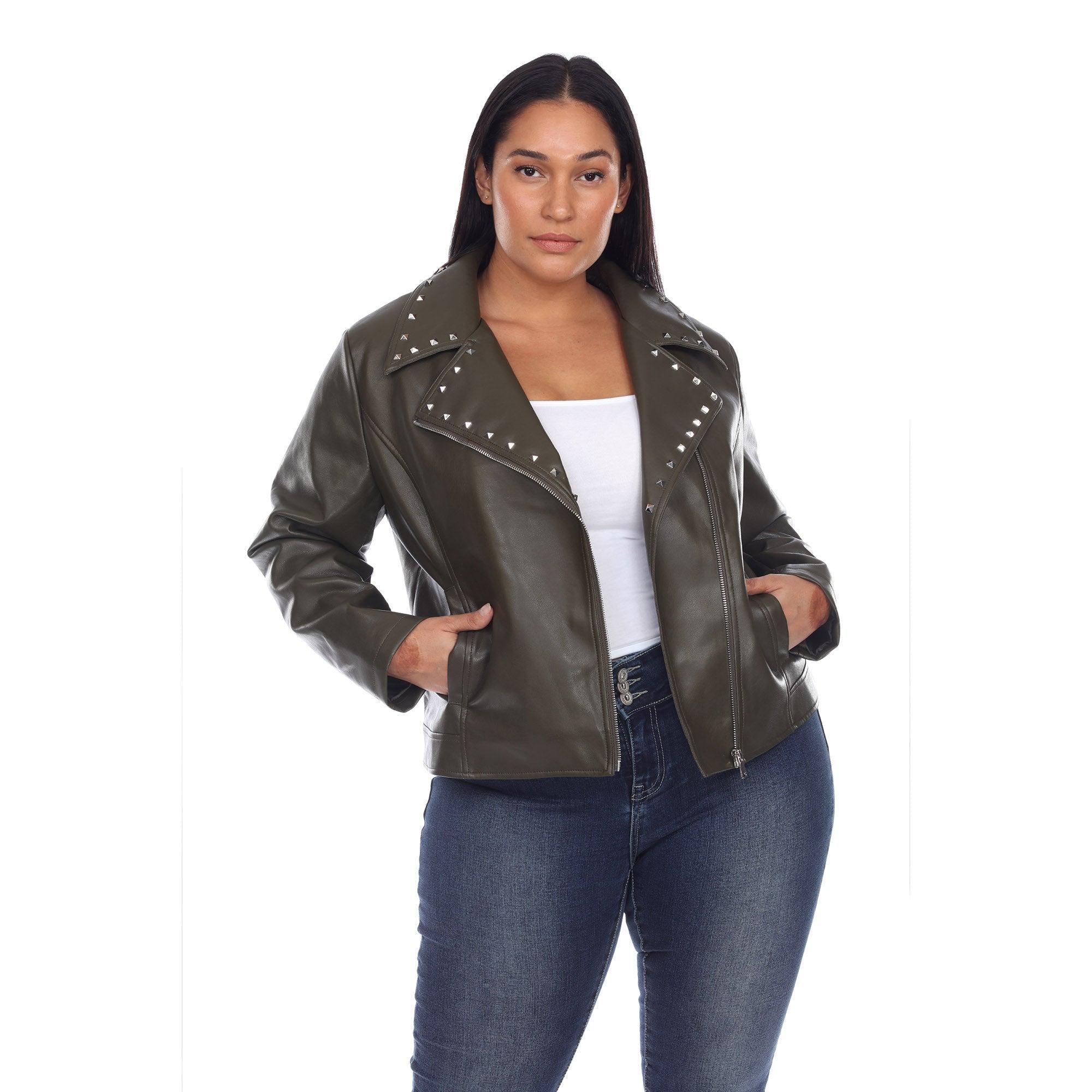 PU Faux Leather Jacket - Plus Product Image