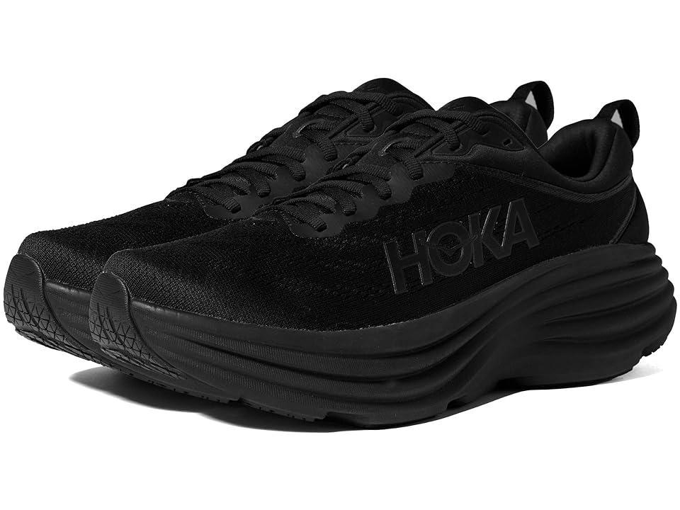 HOKA Mens HOKA Bondi 8 - Mens Shoes Black/Black Product Image