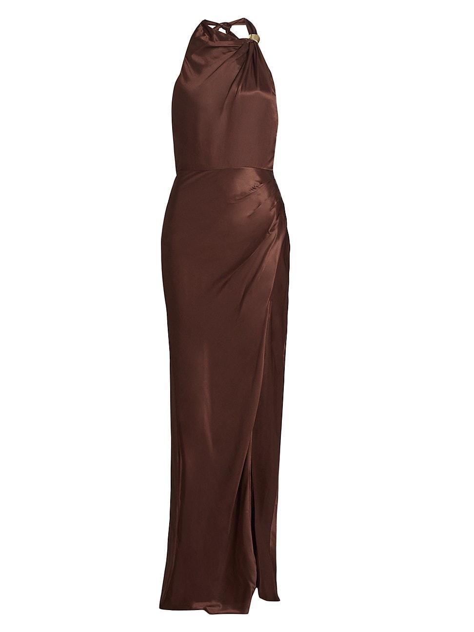 Womens Galilea Halter Maxi Dress Product Image