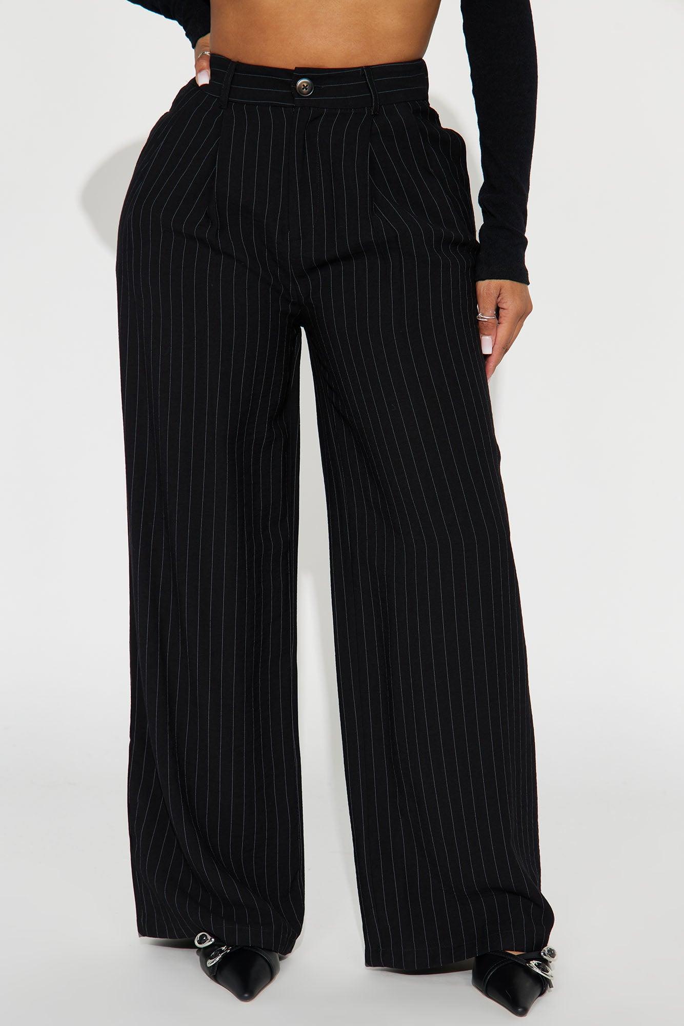 Aris Pinstripe Trouser - Black/combo Product Image