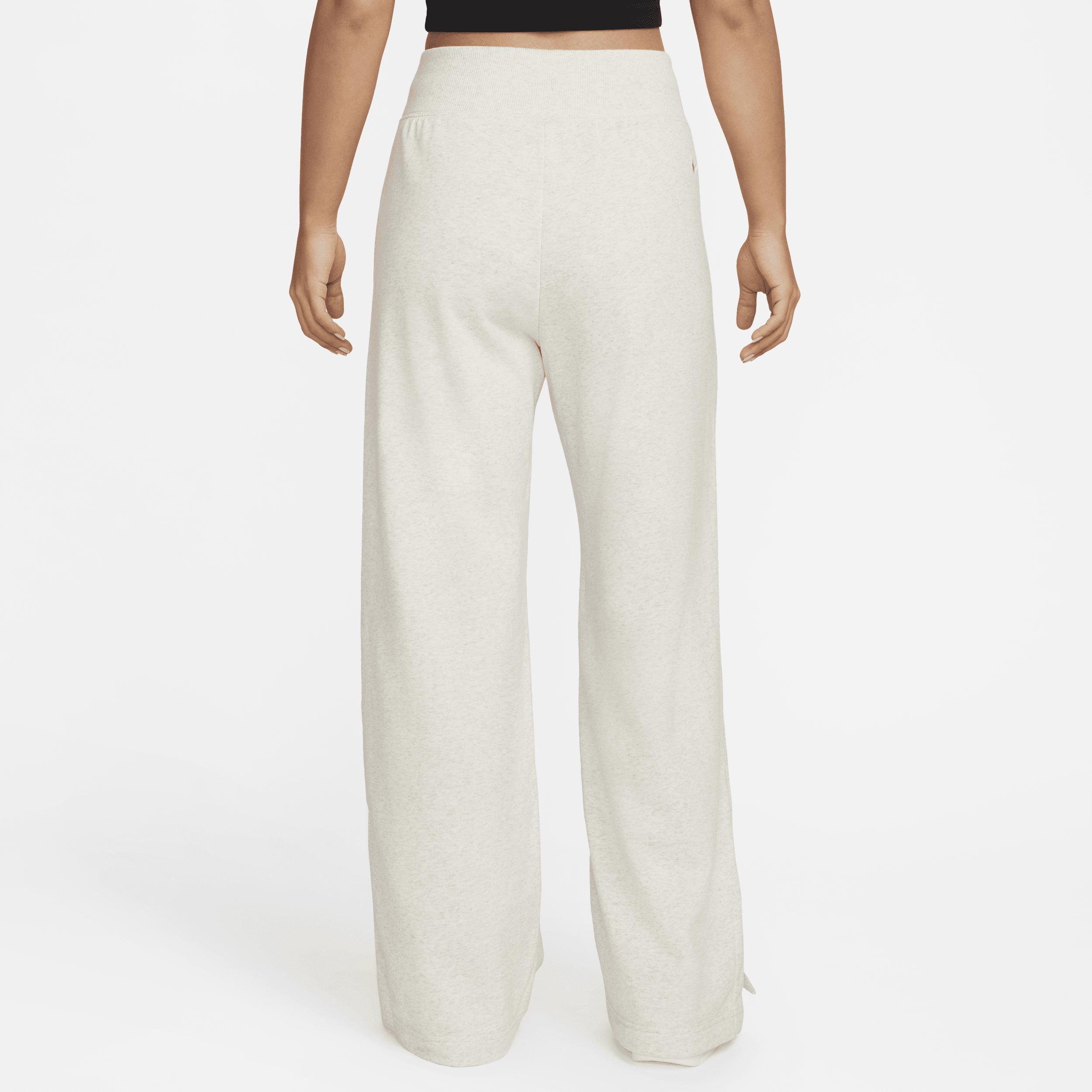 Womens Nike Sportswear High-Waisted Wide-Leg Fleece Pants Product Image