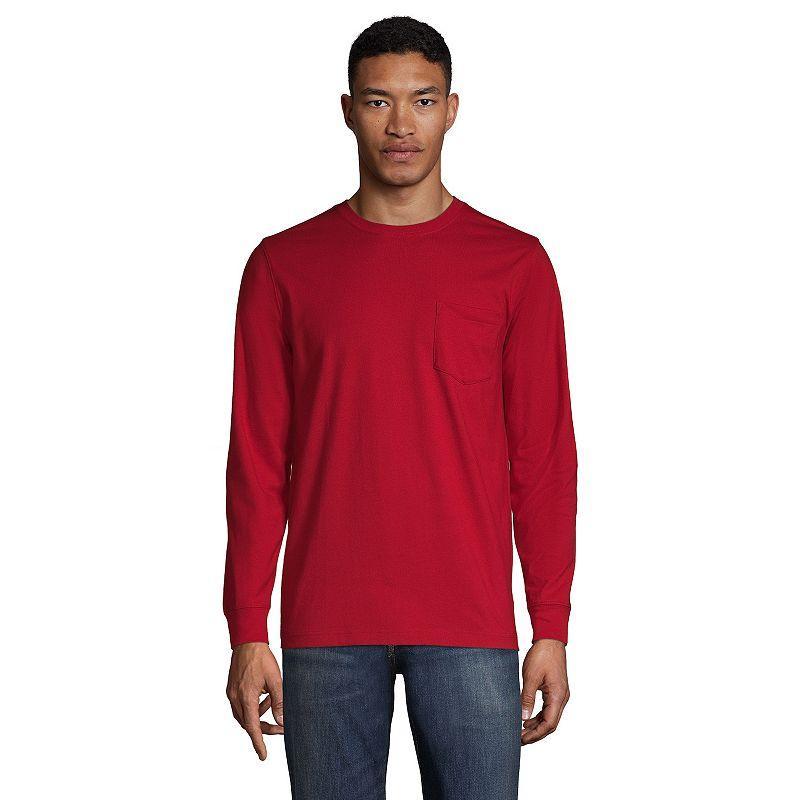 Big & Tall Lands End Super-T Pocket Tee, Mens Product Image