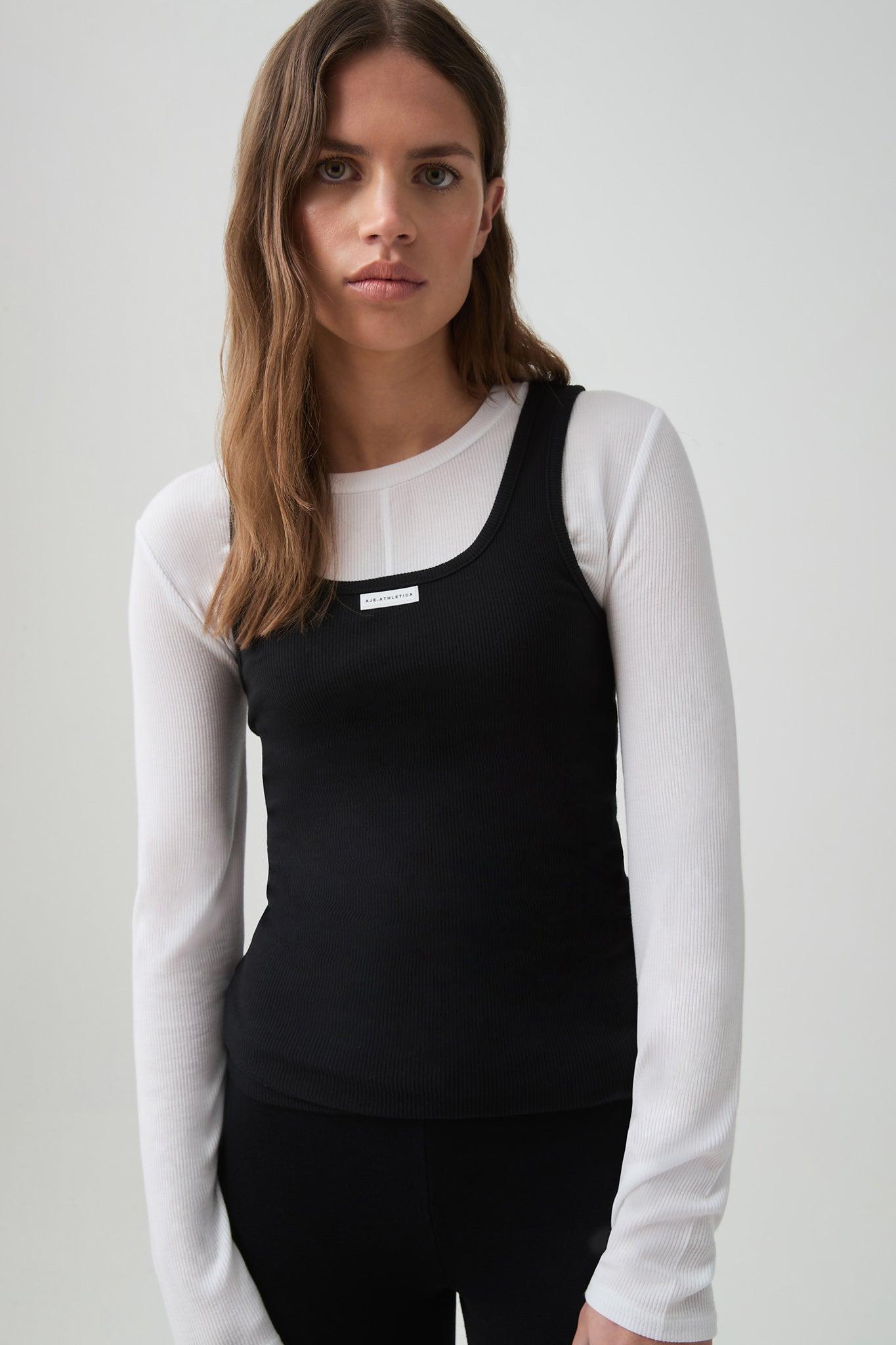 Sheer Rib Long Sleeve Tee 127 Product Image