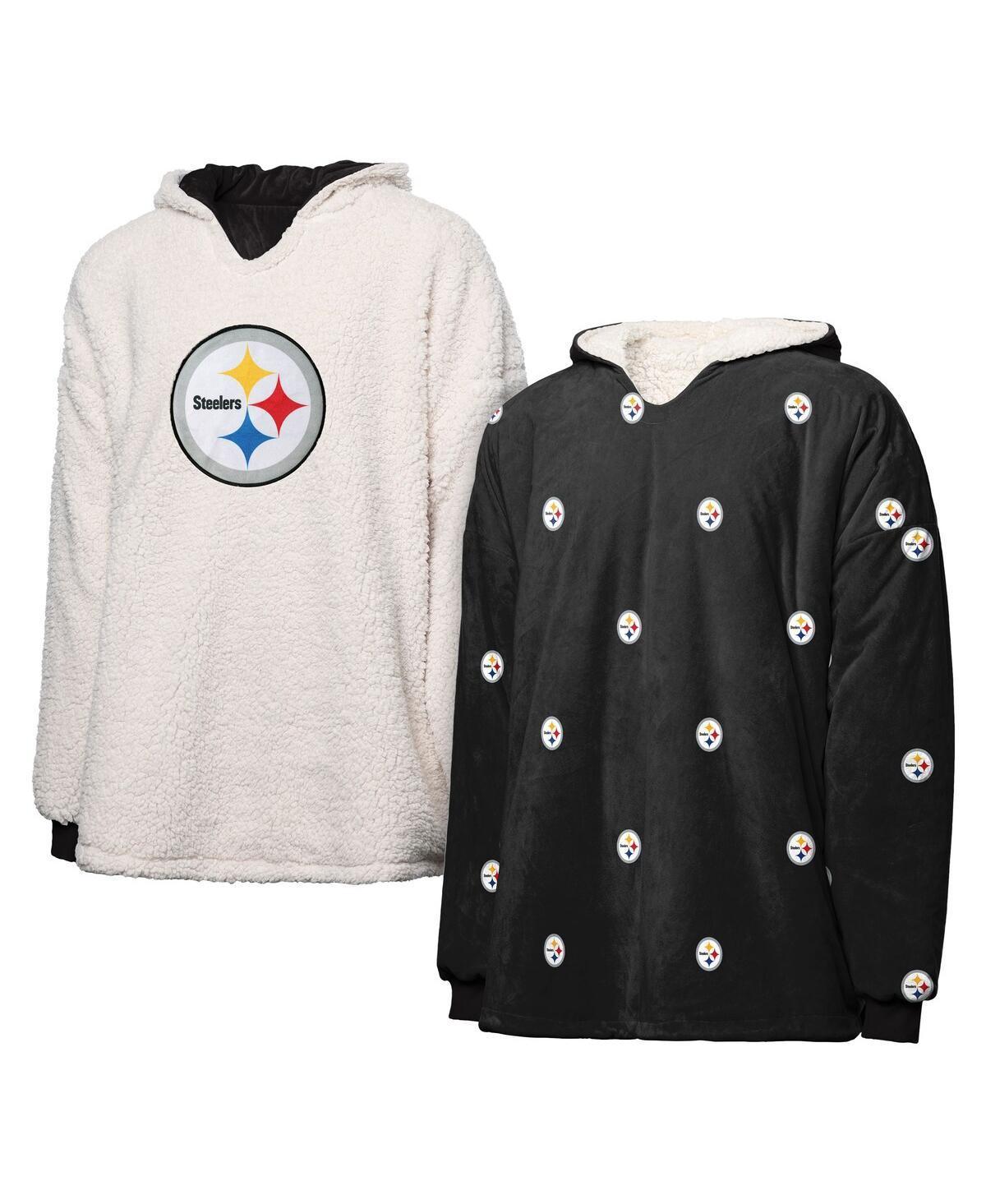 FOCO Pittsburgh Steelers Repeat Print Reversible Hoodeez, Womens Product Image