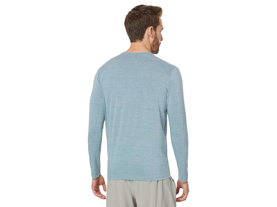 Free Fly Men's Bamboo Shade Ls Top - XL - Heather Slate Blue Product Image