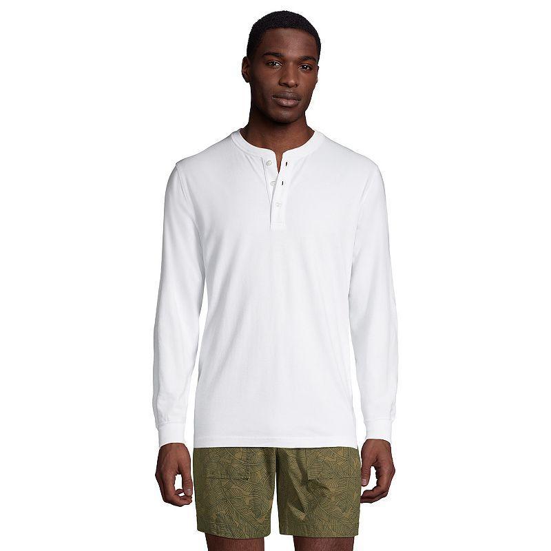 Big & Tall Lands End Super-T Henley, Mens Product Image