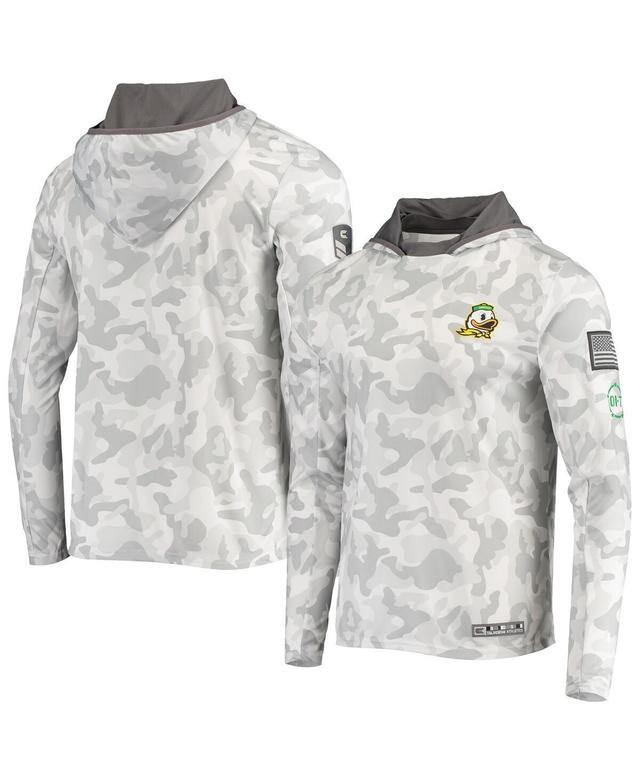 Mens Arctic Camo Oregon Ducks Oht Military-Inspired Appreciation Long Sleeve Hoodie Top Product Image