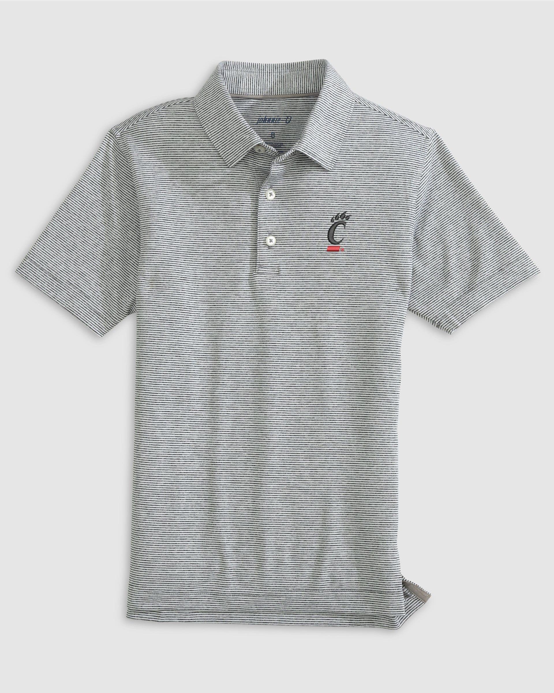 johnnie-O North Florida Lyndonn Jr. Striped Jersey Performance Polo Product Image