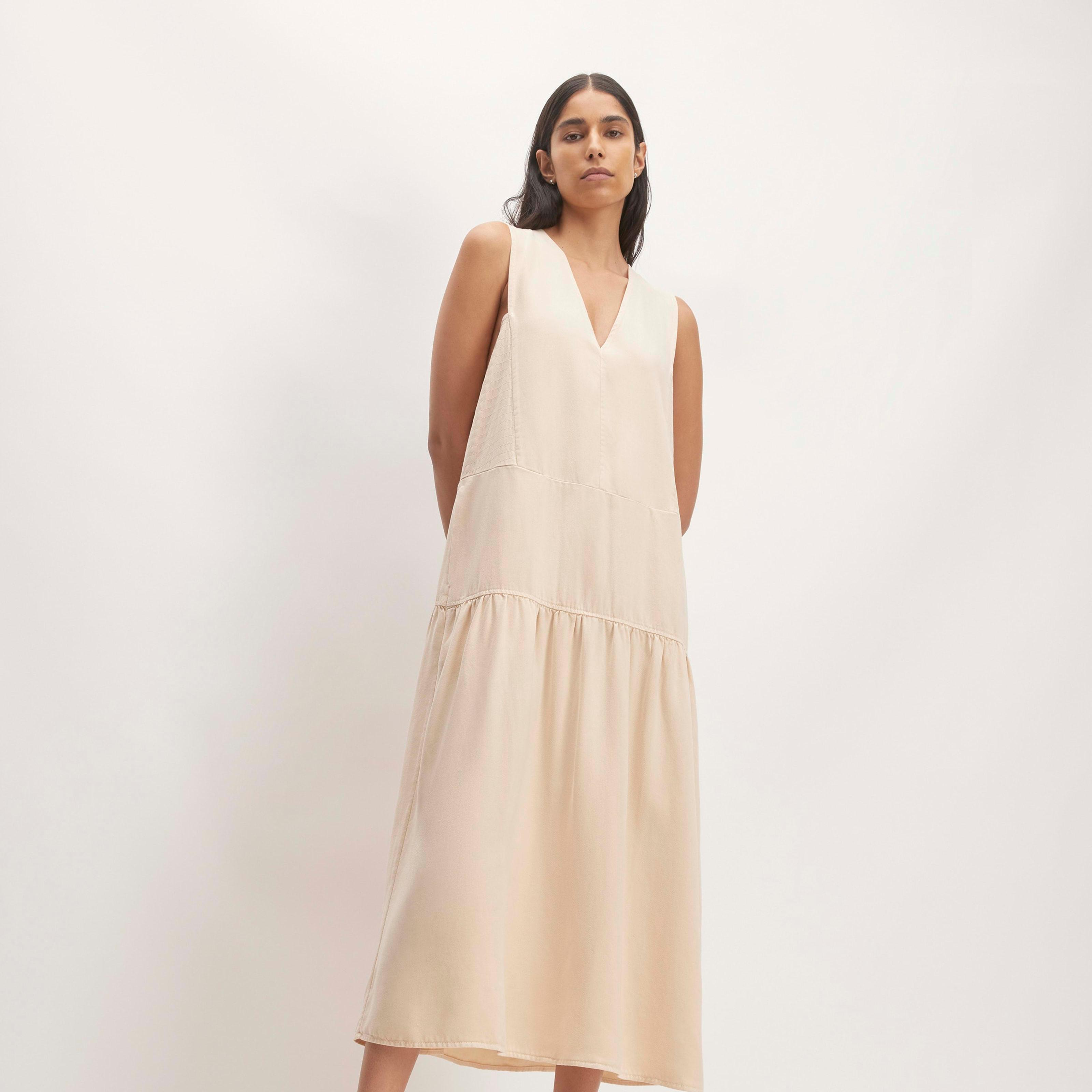 Womens TENCEL V-Neck Dress by Everlane product image