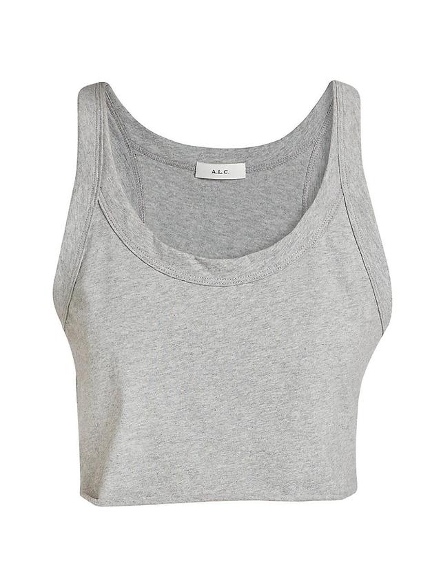 Womens Halsey Cotton Cropped Tank Product Image