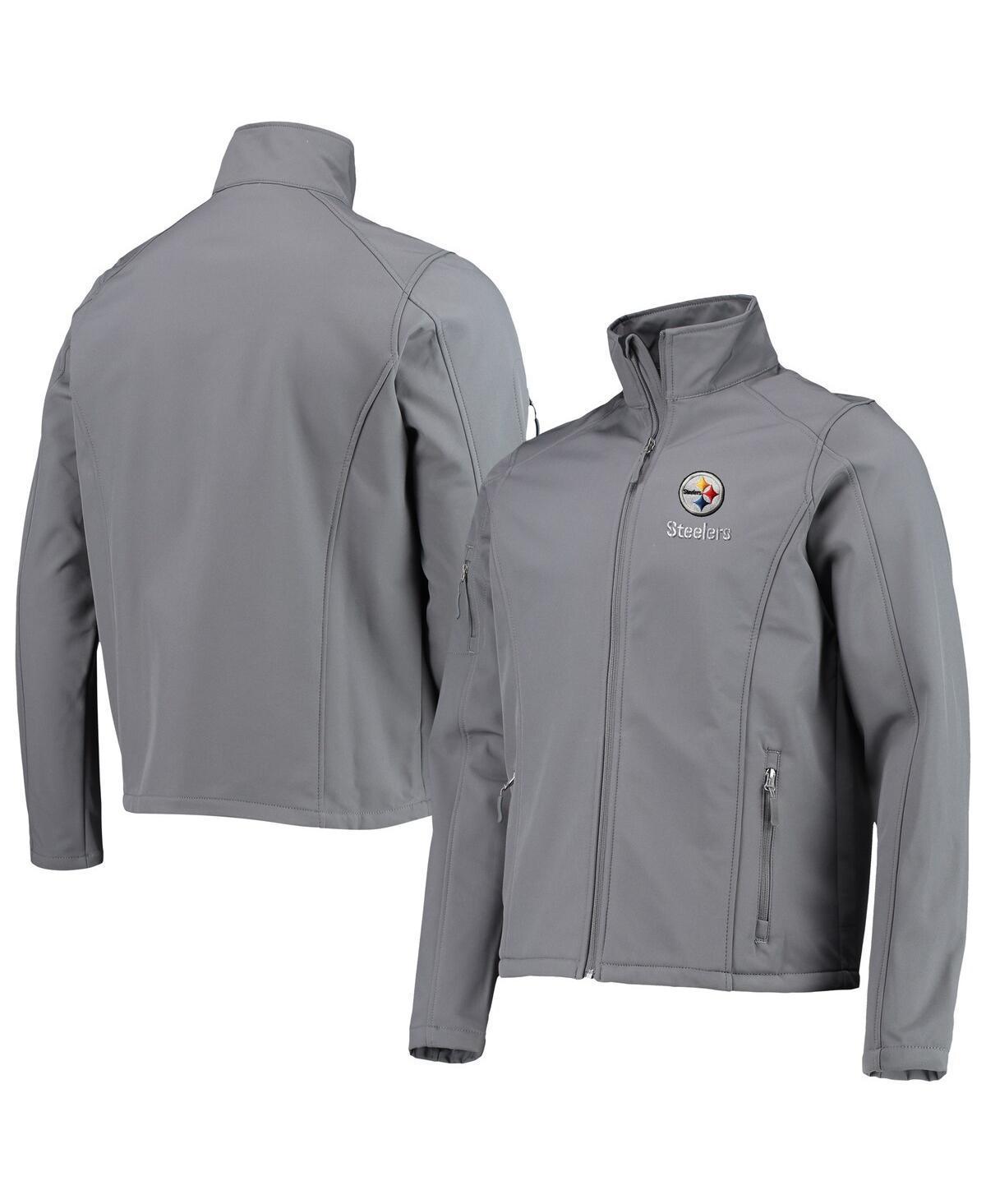 Mens Dunbrooke Charcoal Pittsburgh Steelers Sonoma Softshell Full-Zip Jacket Product Image