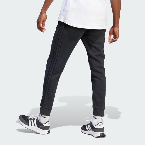 Essentials Fleece 3-Stripes Tapered Cuff Pants Product Image