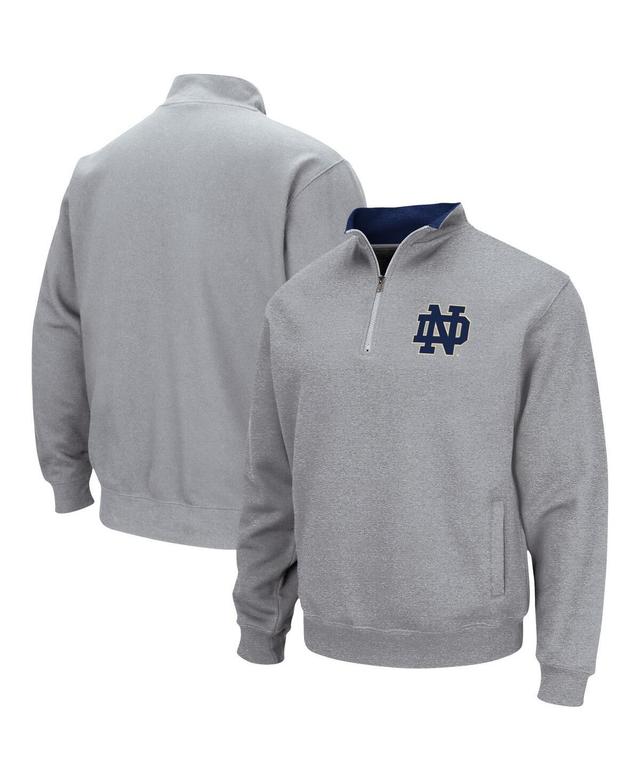 Mens Colosseum Heathered Gray Alabama Crimson Tide Tortugas Team Logo Quarter-Zip Jacket Product Image