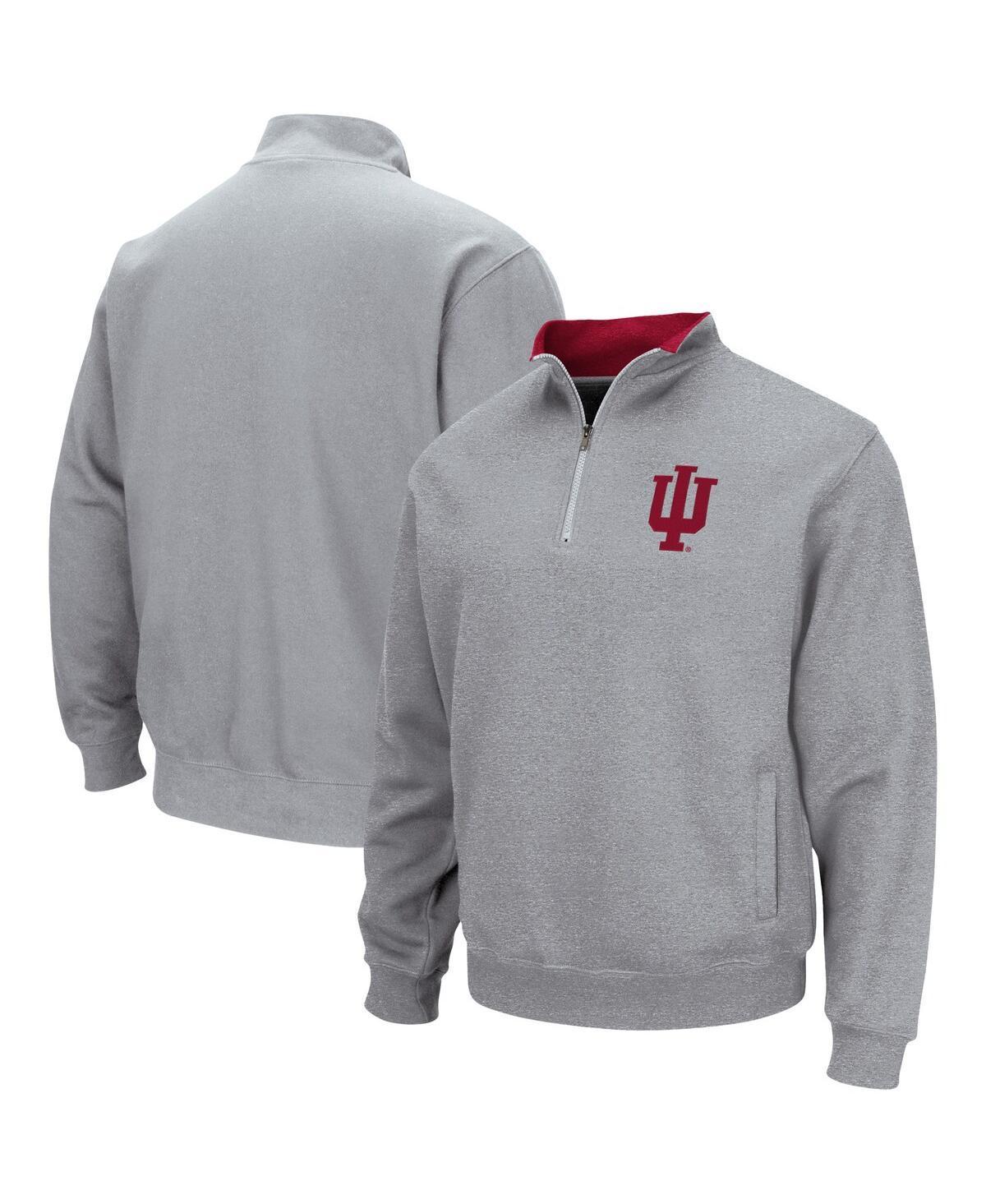 Mens Colosseum Heathered Gray Alabama Crimson Tide Tortugas Team Logo Quarter-Zip Jacket Product Image