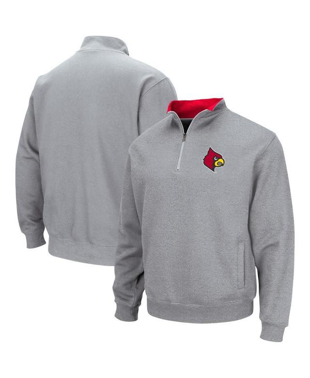 Mens Colosseum Heathered Gray Alabama Crimson Tide Tortugas Team Logo Quarter-Zip Jacket Product Image