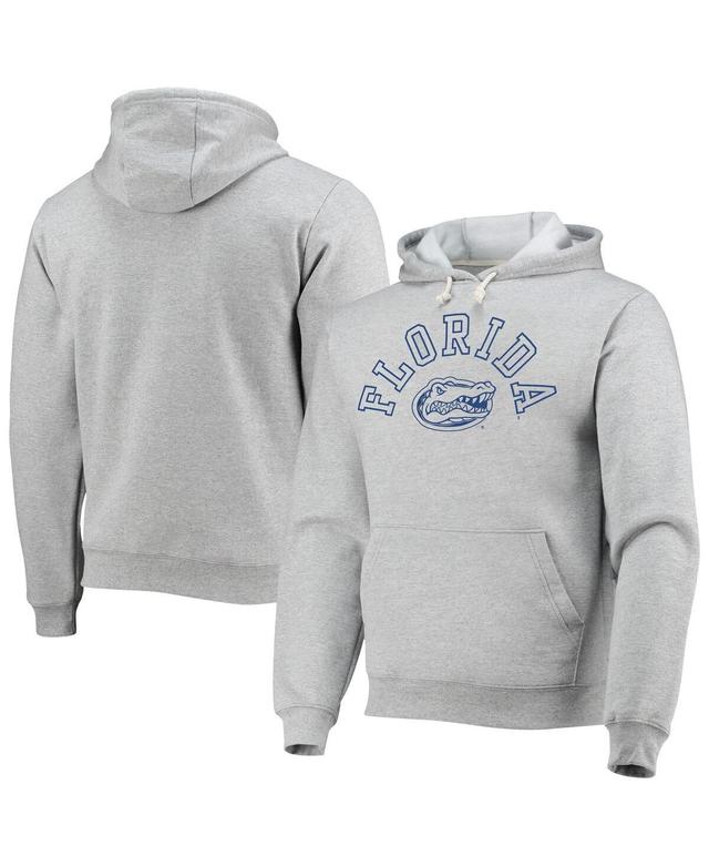 Mens League Collegiate Wear Heathered Gray Florida Gators Seal Neuvo Essential Fleece Pullover Hoodie Product Image