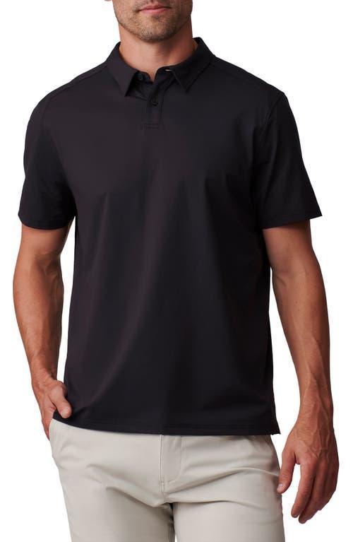 RHONE Delta Pique Solid Short Sleeve Polo Shirt Product Image