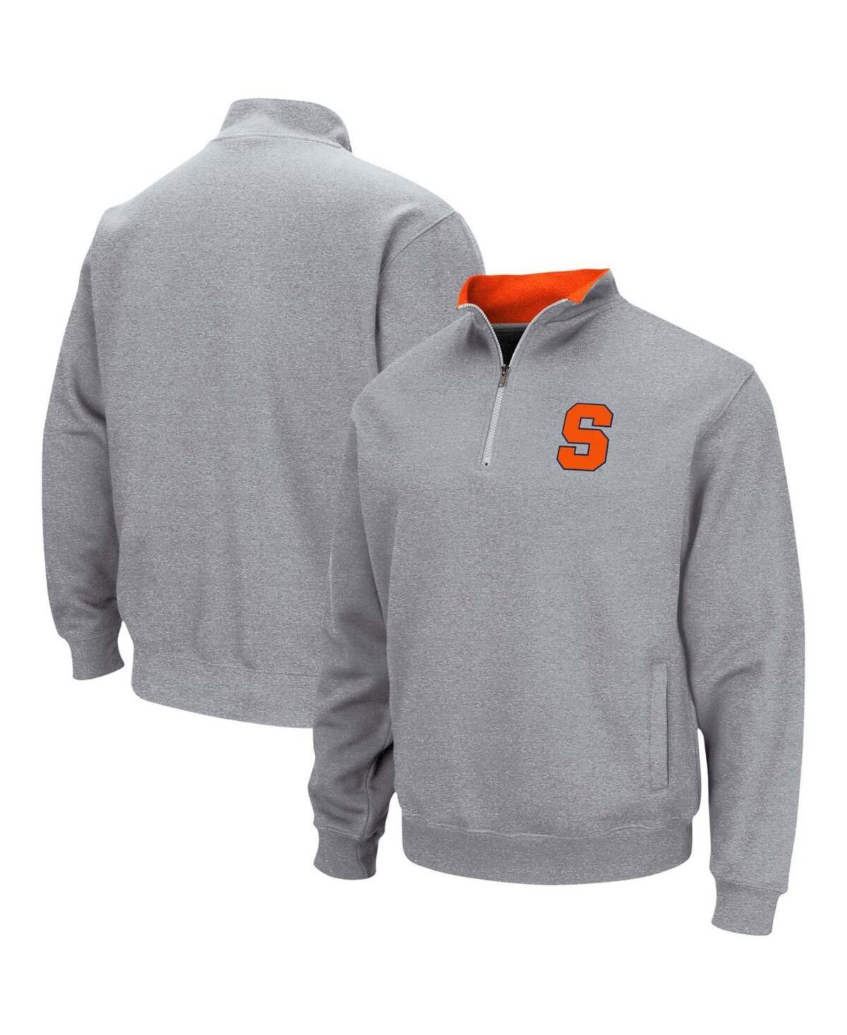 Mens Colosseum Black Harvard Crimson Tortugas Team Logo Quarter-Zip Jacket Product Image