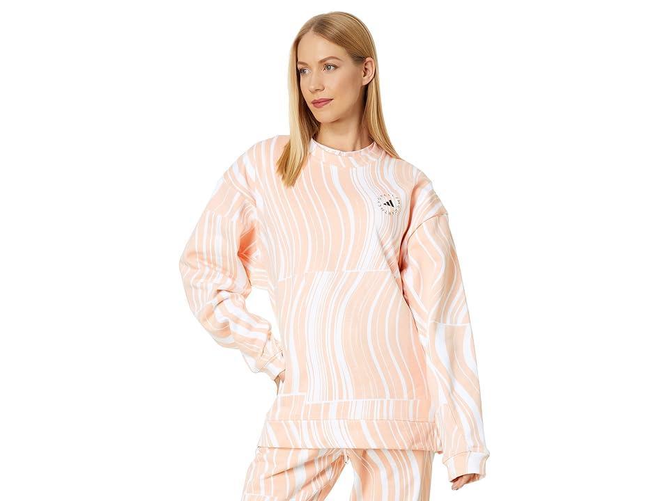 adidas by Stella McCartney TrueCasuals Graphic Sweatshirt HS0986 (Blush /White) Women's Clothing Product Image