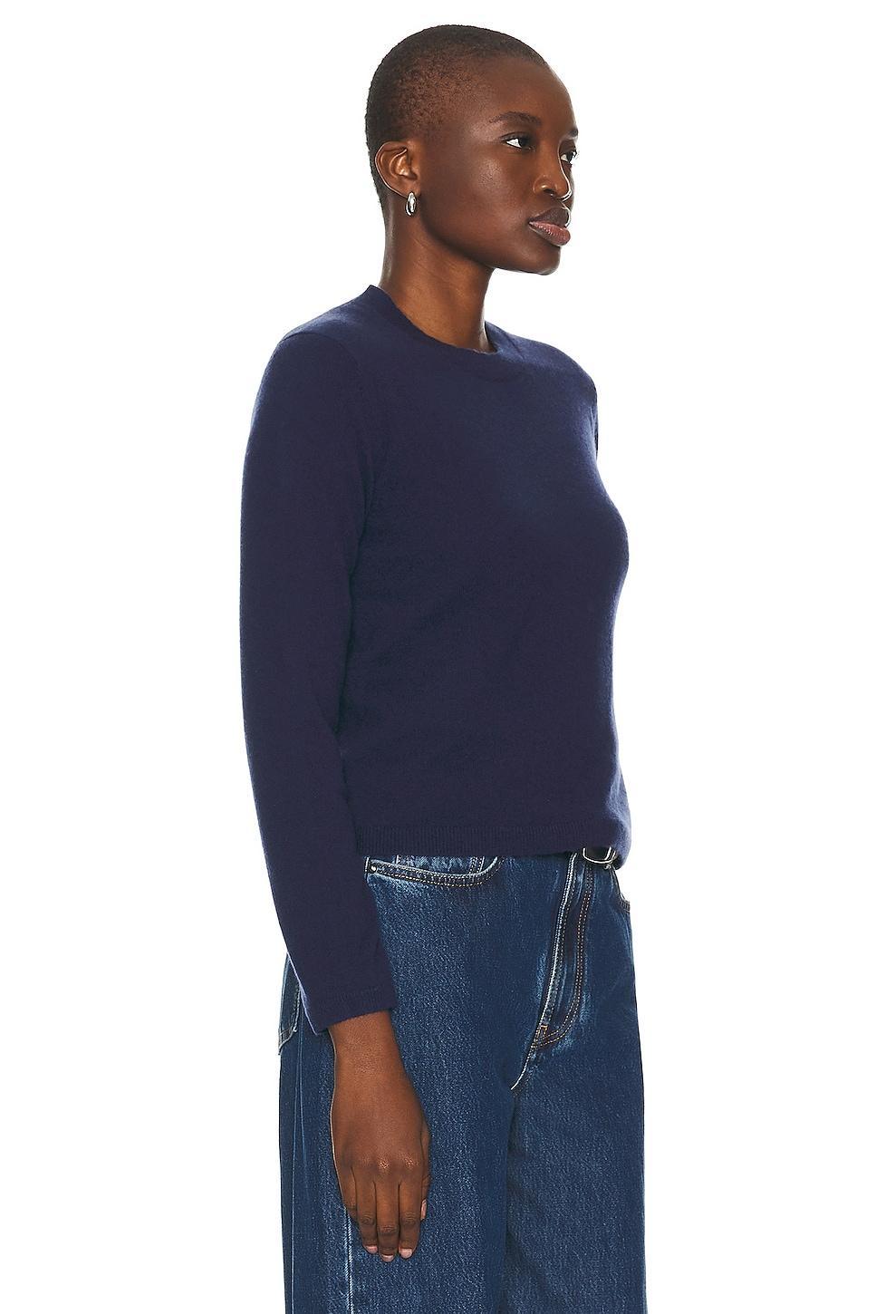 Guest In Residence Shrunken Crew Sweater in Navy Product Image