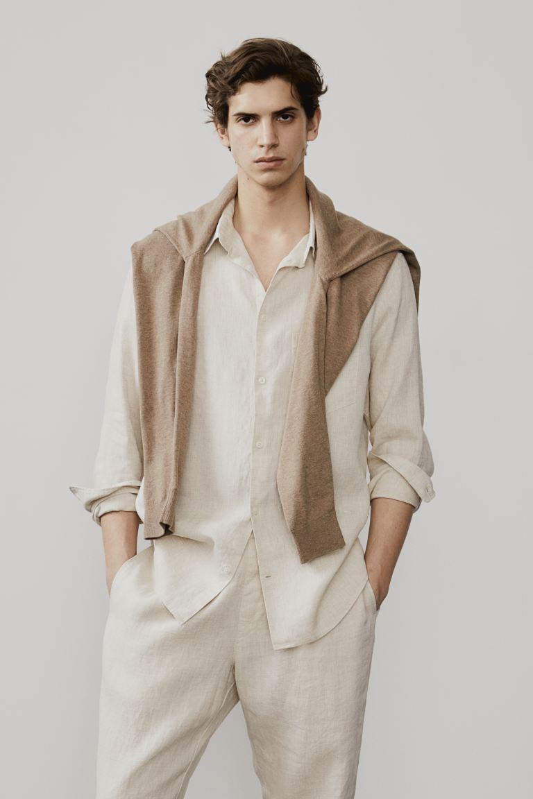 Regular Fit Linen Shirt Product Image