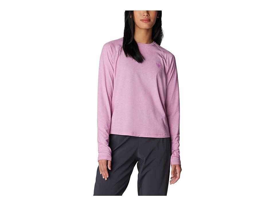 Columbia PFG Uncharted Knit Long Sleeve (Minuet Heather) Women's Clothing Product Image