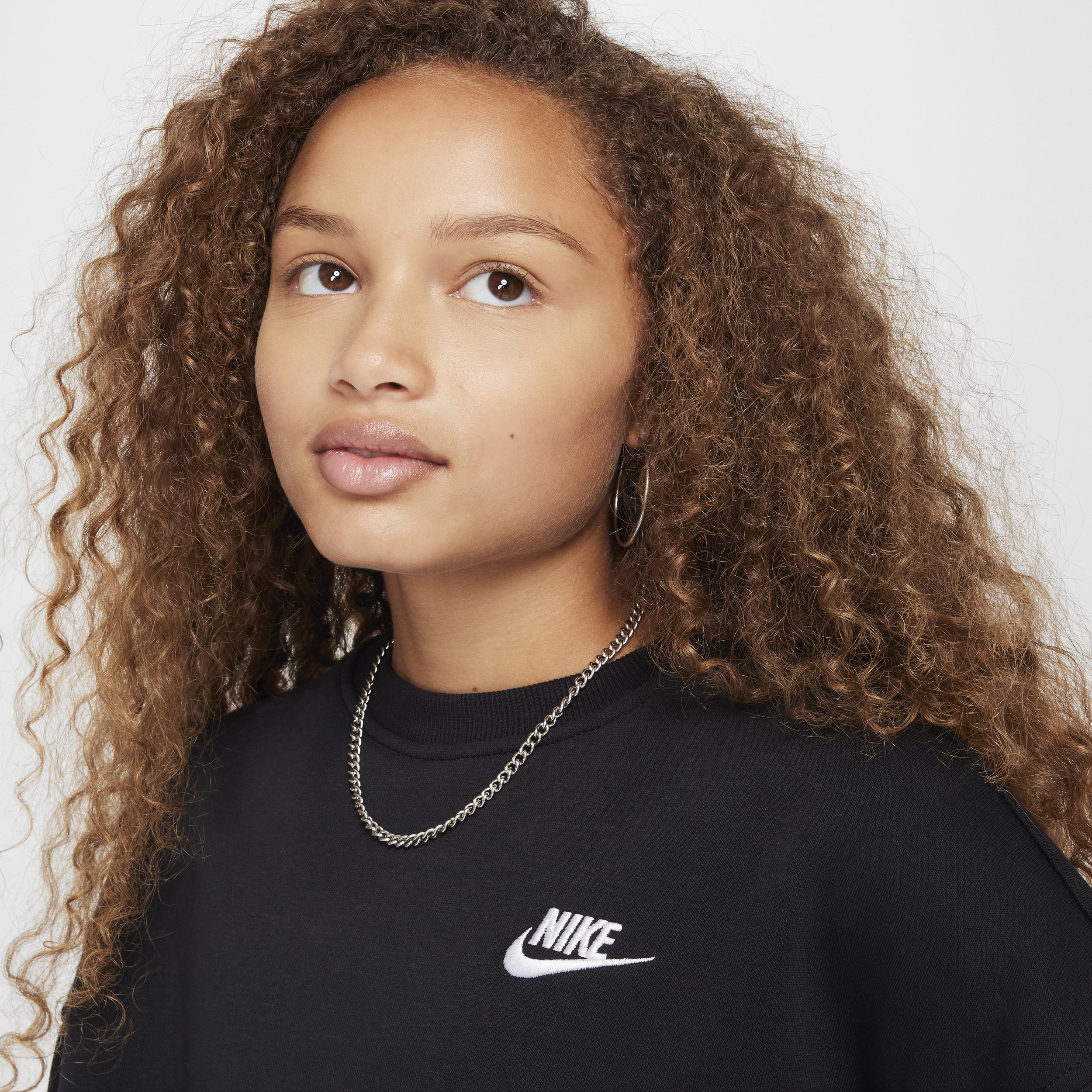 Girls 7-16 Nike Sportswear Club Fleece Crewneck Sweatshirt, Girls Product Image