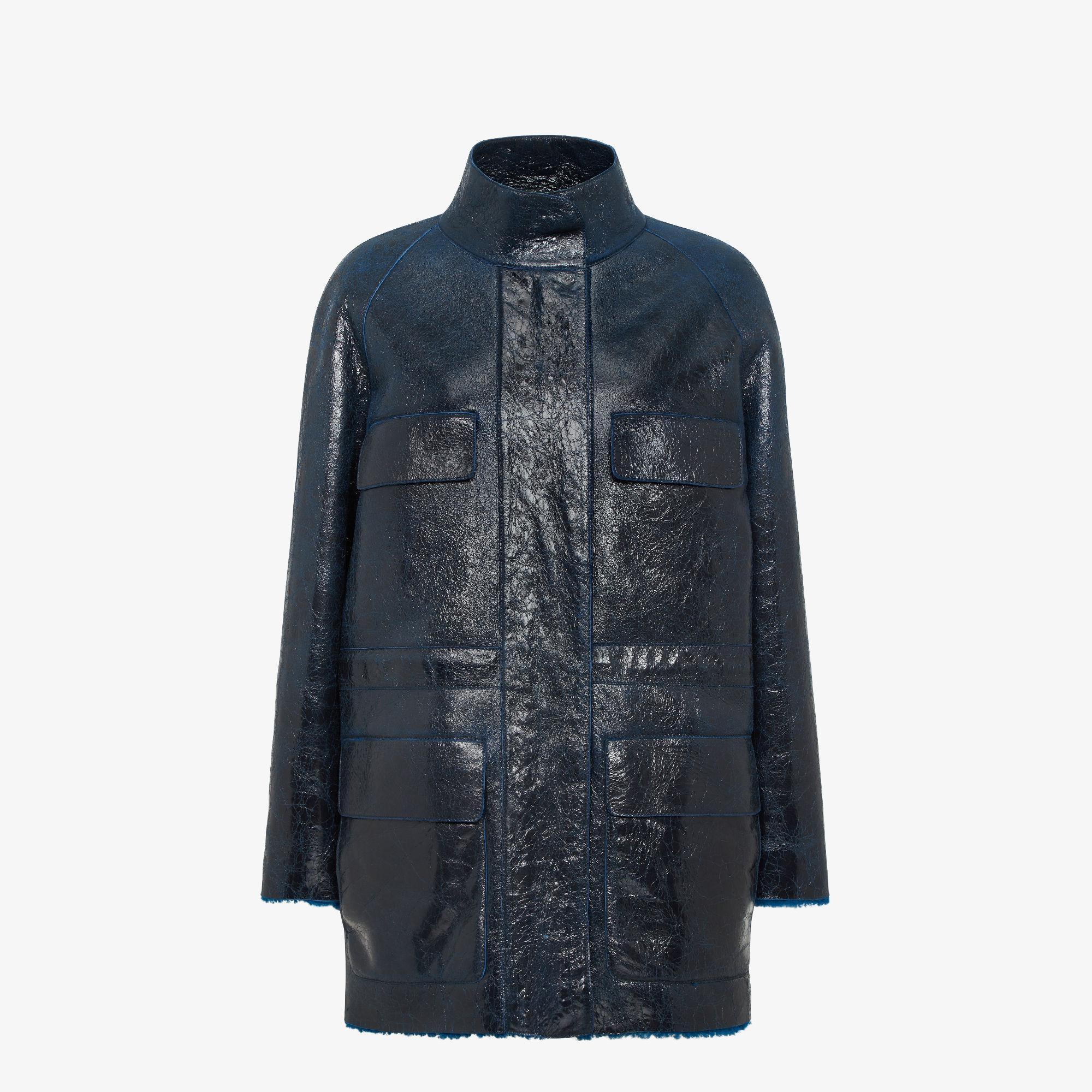 BlousonDark blue sheepskin jacket Product Image